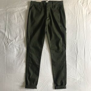 Gap High Rise Green Twill Pants